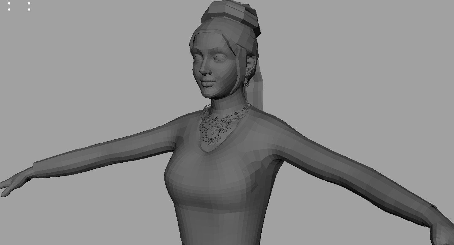 wedding girl 3d model 3D model_5