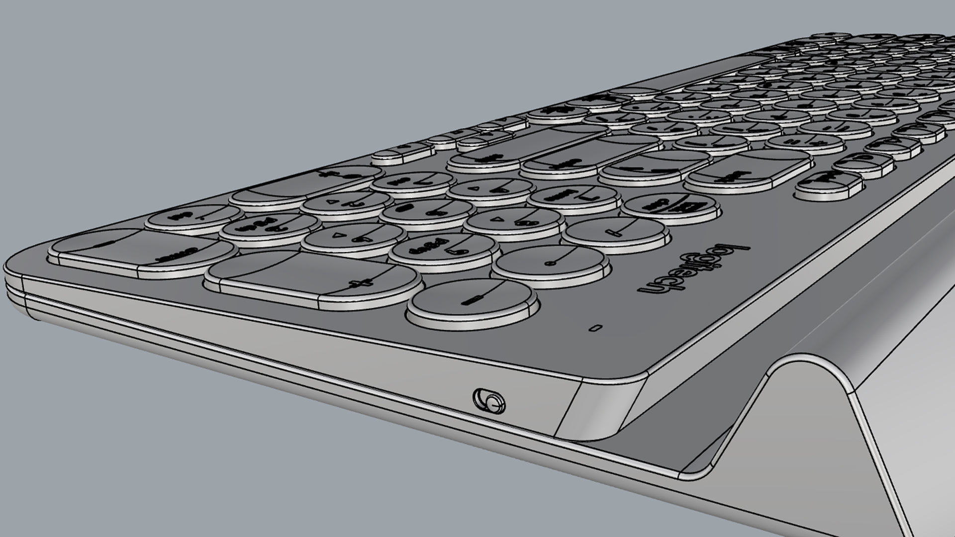 Keyboard Logitech Wireless K780 3D model_19