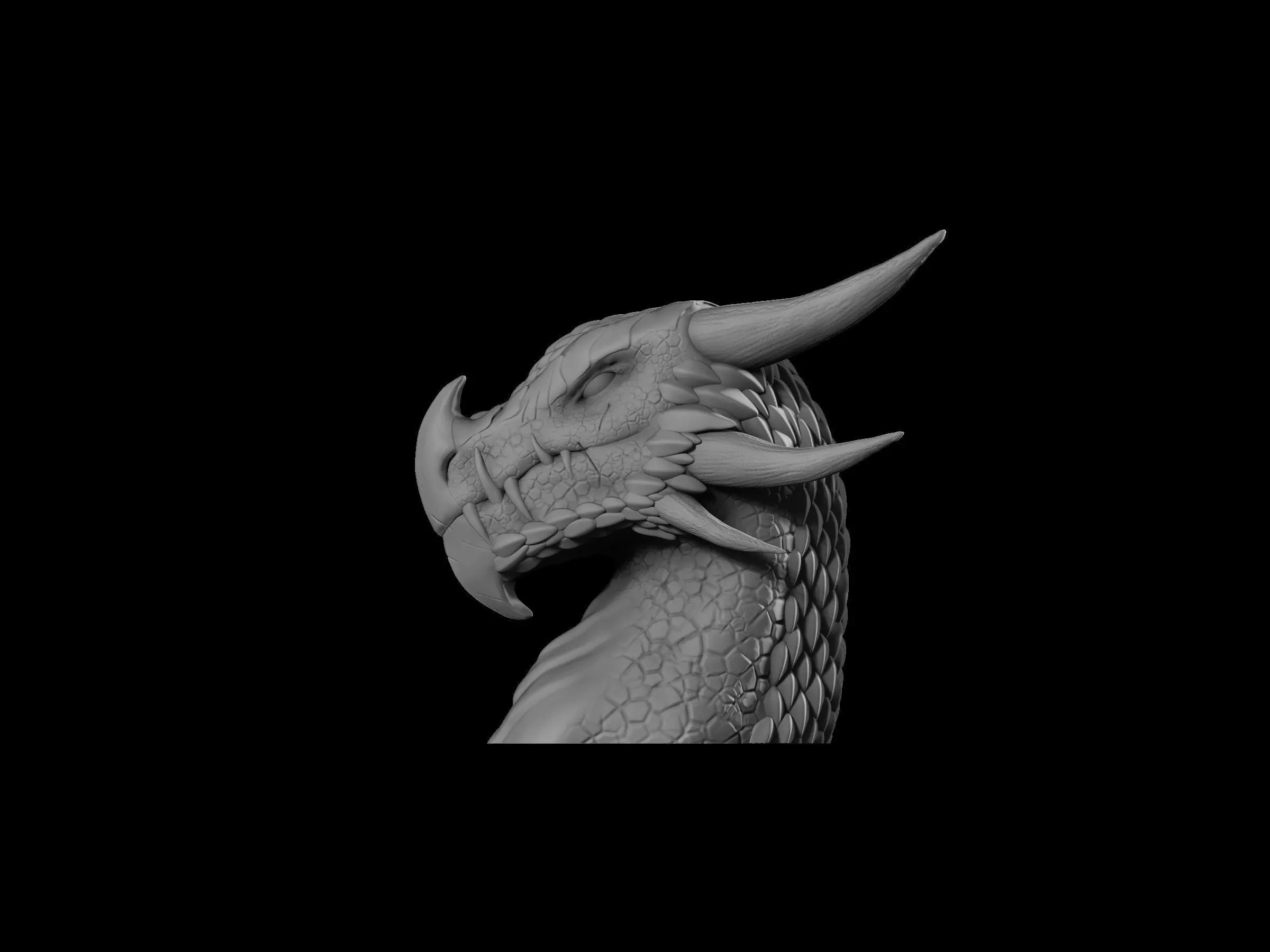 Dragons Bust 3D print model_0