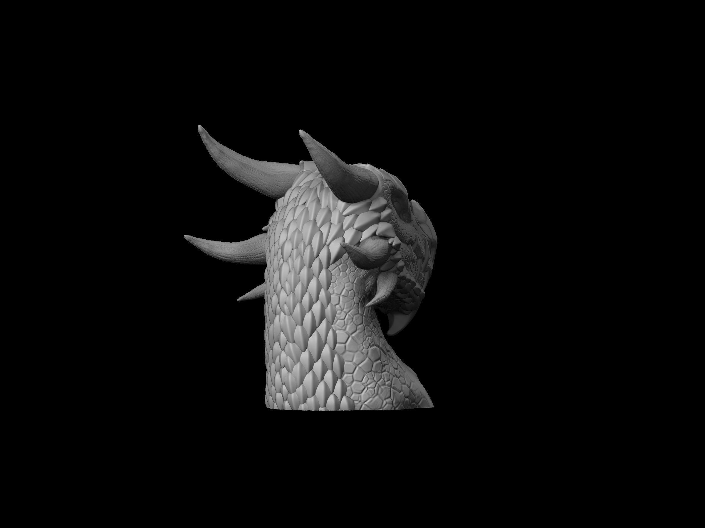Dragons Bust 3D print model_3