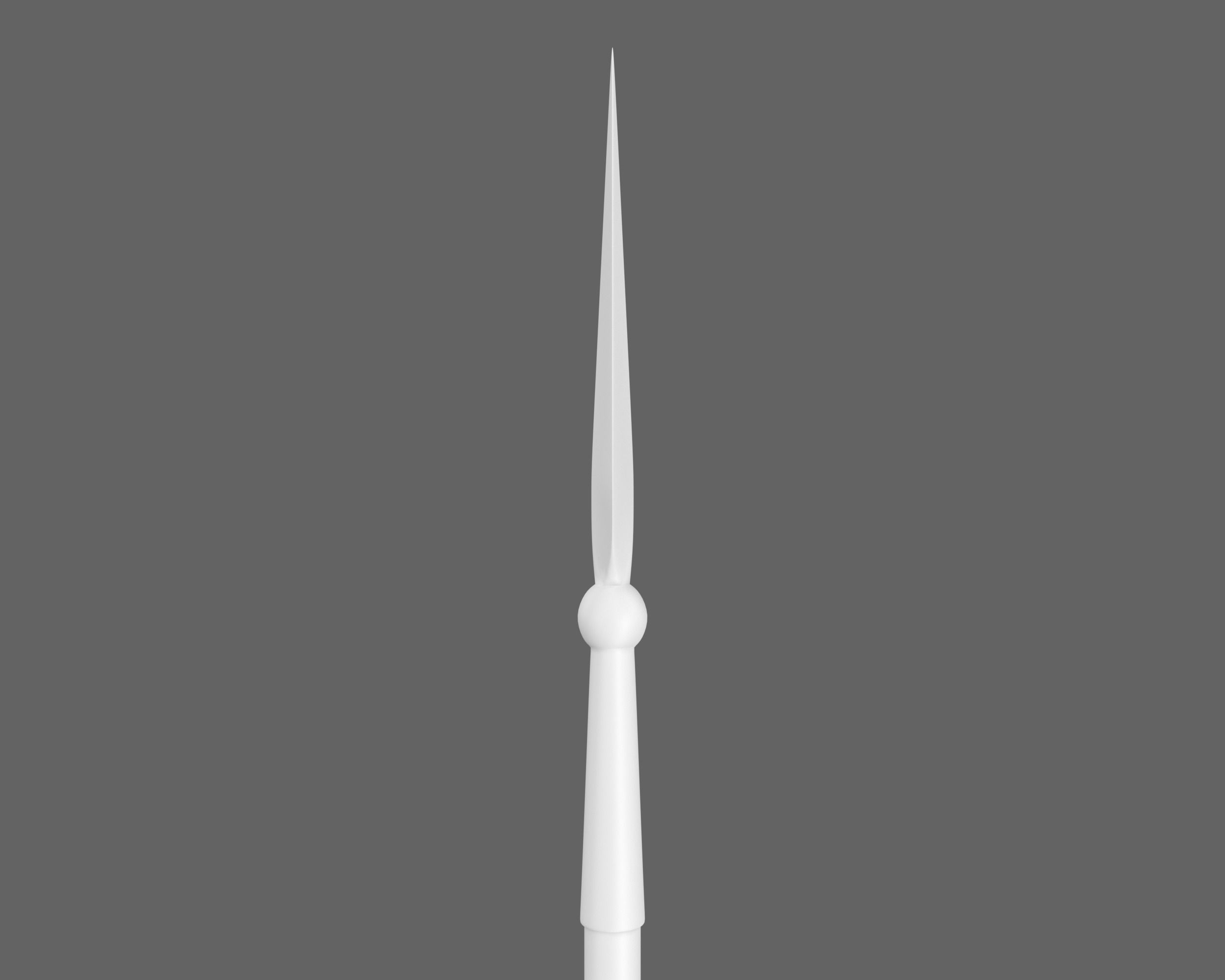 Ancient Indo Persian Spear Low-poly 3D model_15