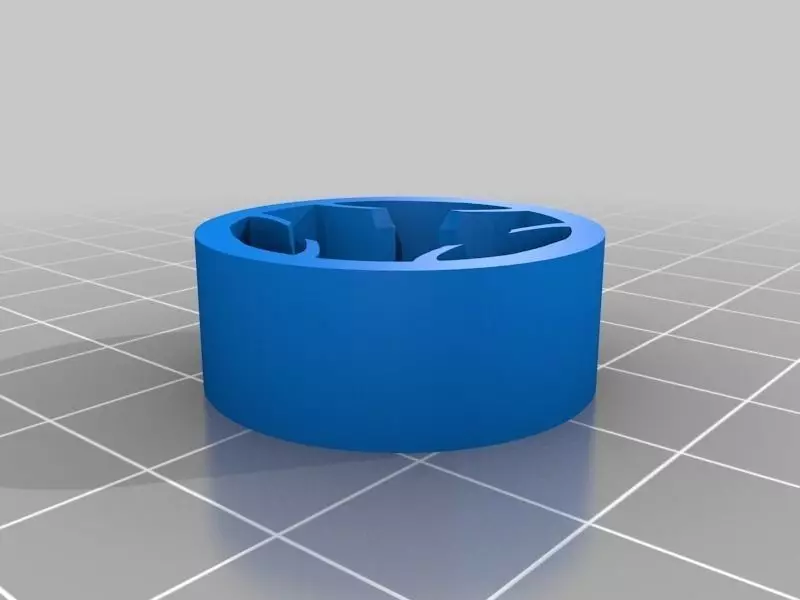 AA to C battery adapter Free 3D print model_0