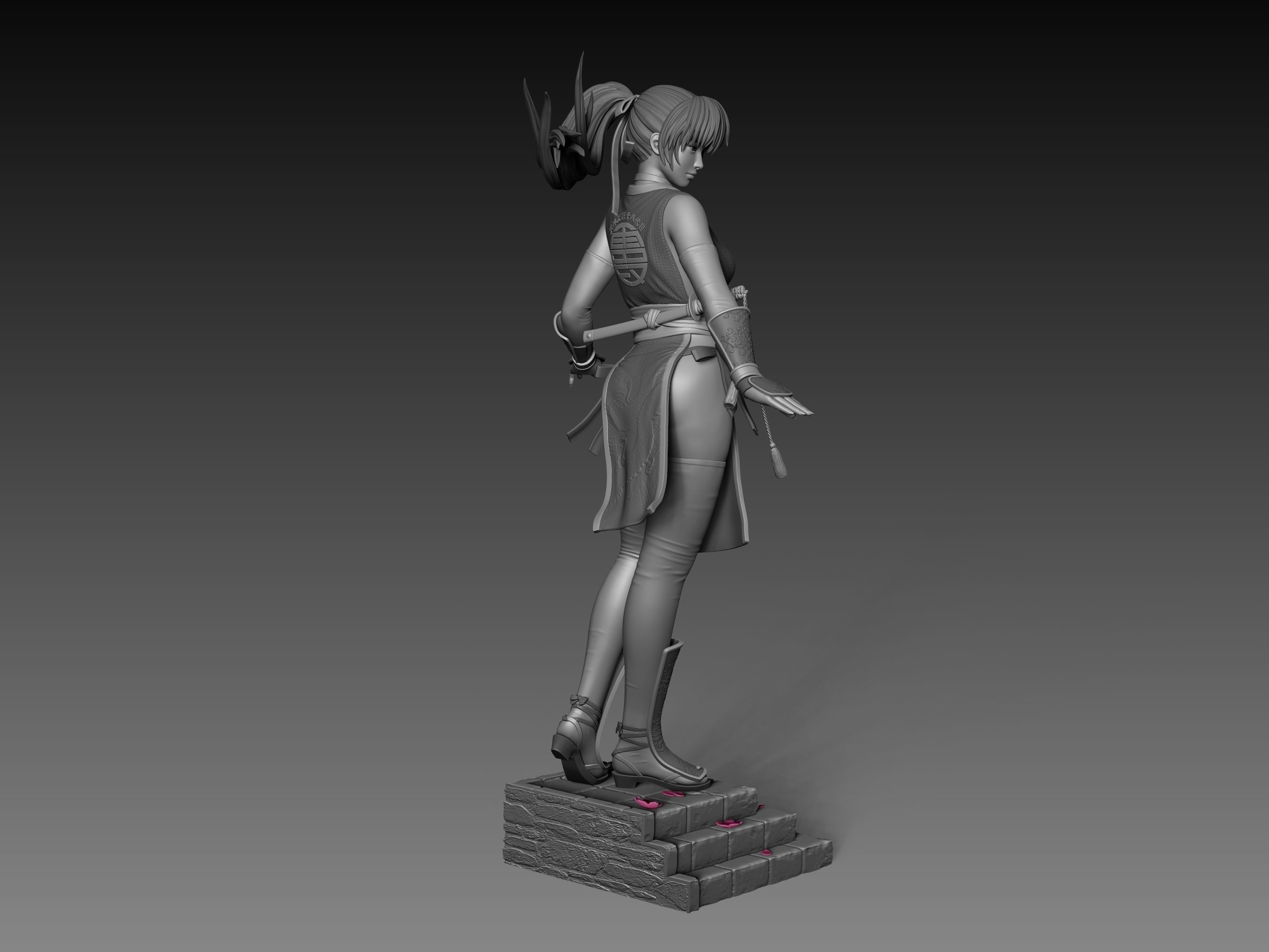 Kasumi Dead or Alive Statue Fan-art 3d Printable 3D print model_12