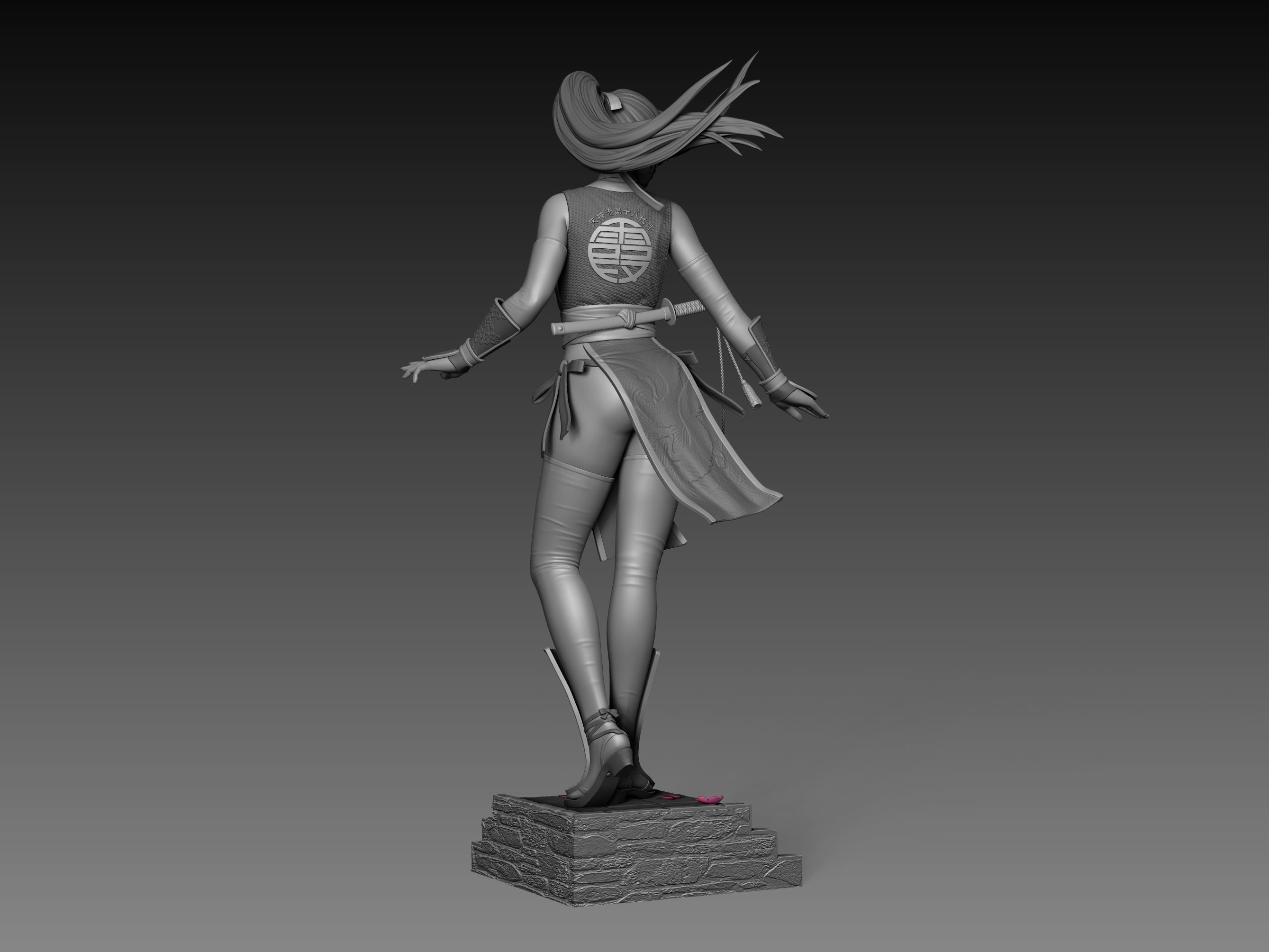 Kasumi Dead or Alive Statue Fan-art 3d Printable 3D print model_11