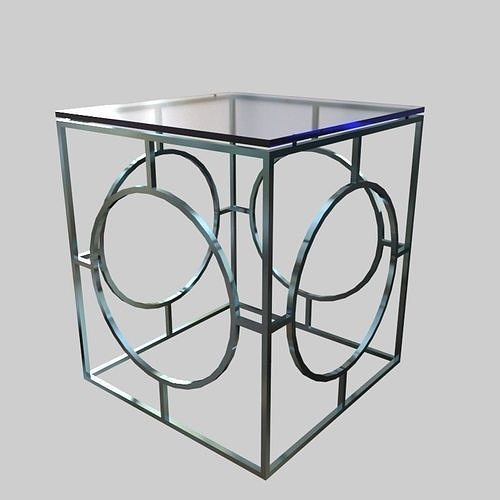 Glass Table 11 Low-poly 3D model