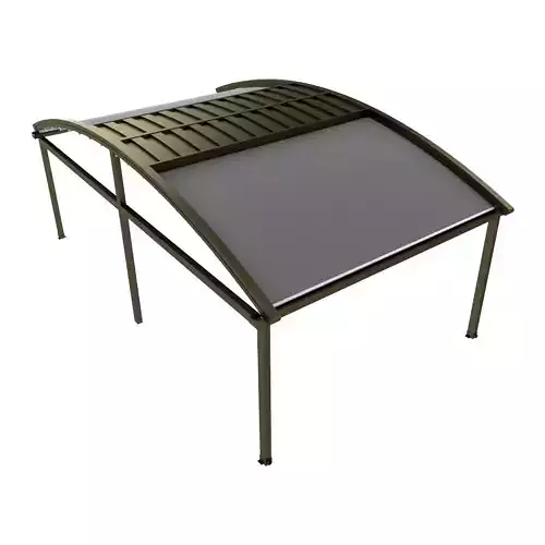 Motorized Pergola 2a bronze patina dark