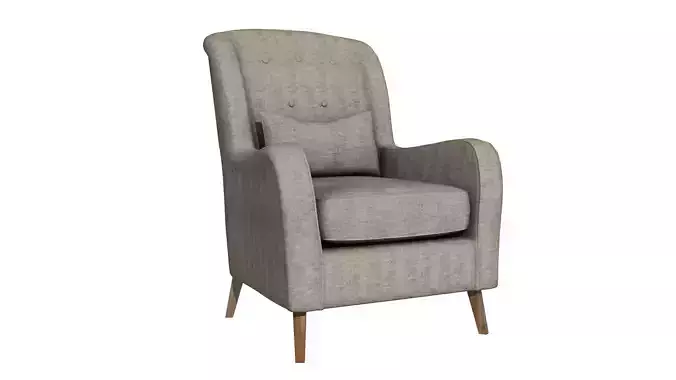 Armchair person 3D model