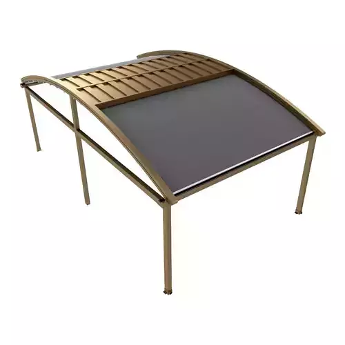 Motorized Pergola 2a bronze patina light