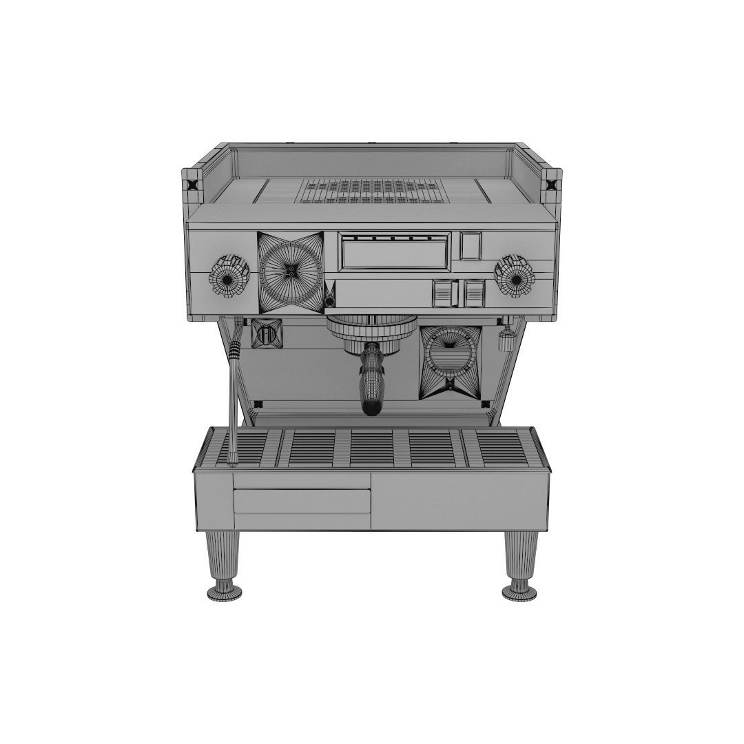 La Marzocco Linea Classic 1 group coffee machine 3D model_3