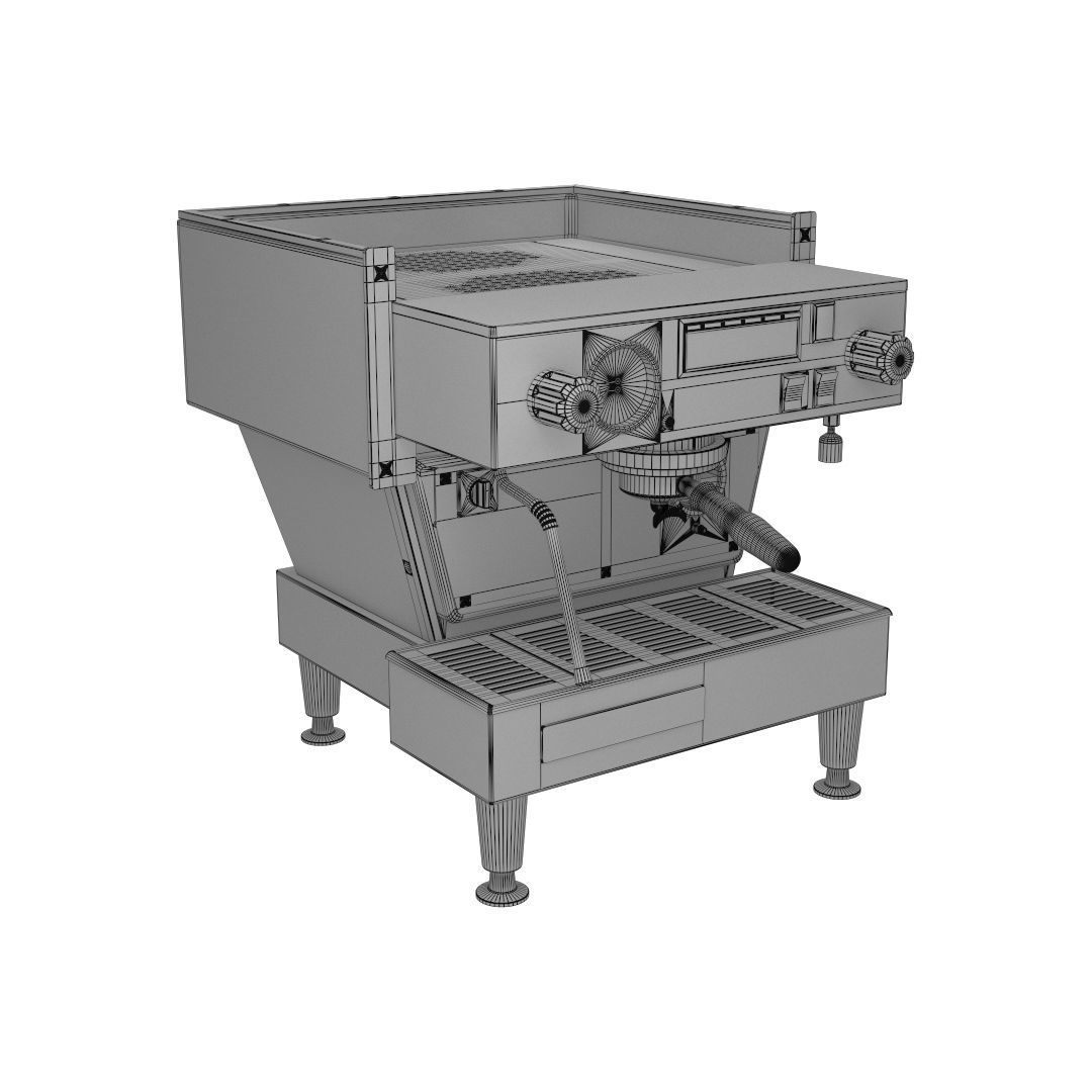 La Marzocco Linea Classic 1 group coffee machine 3D model_1