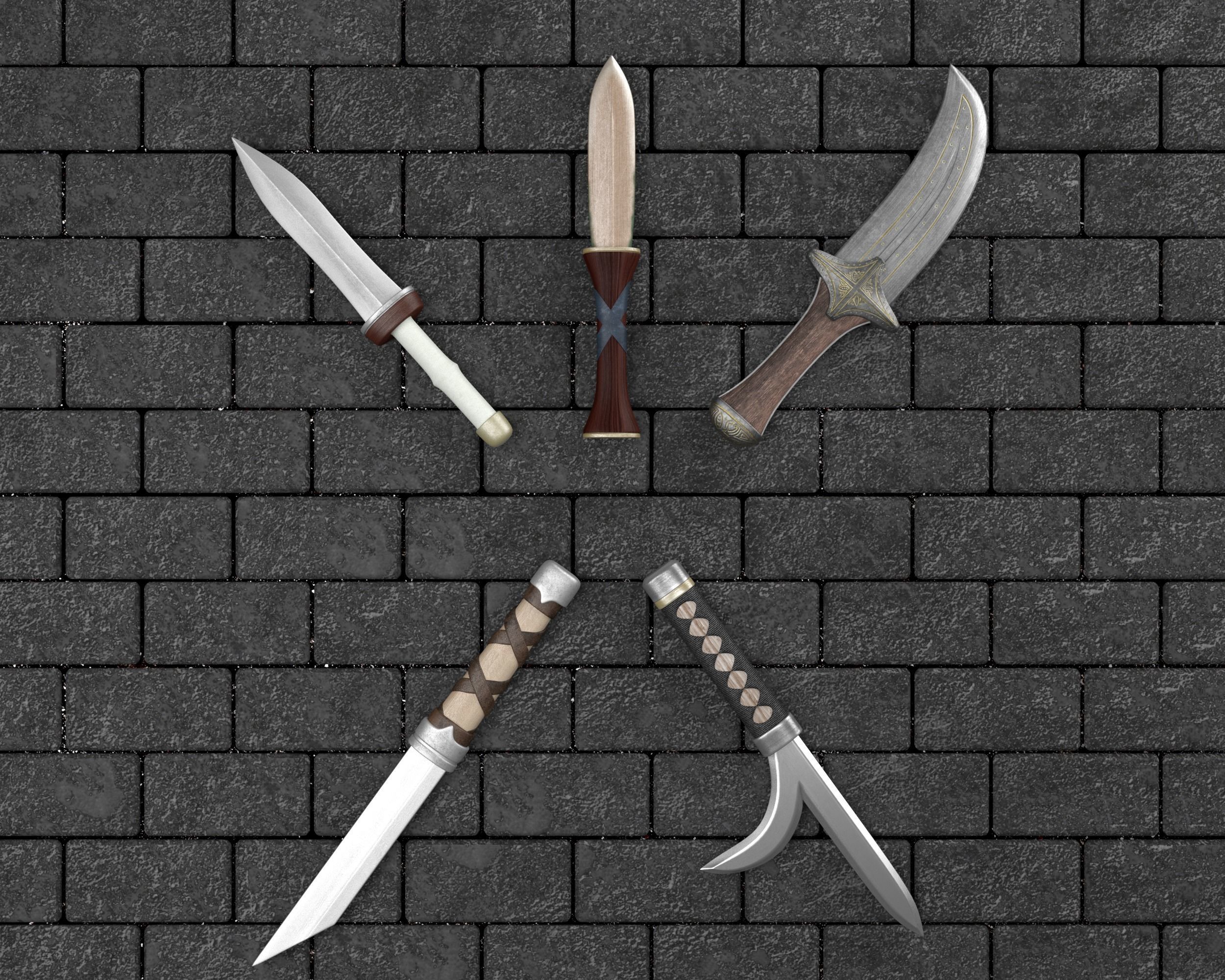 Ancient Collection Weapons Knives _32