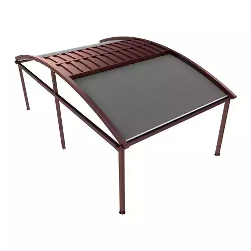 Motorized Pergola 2a bronze patina rust