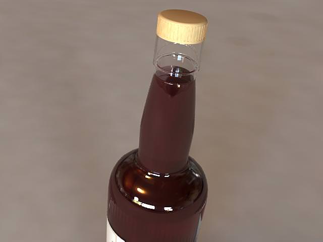Wine Bottle 3D model_1