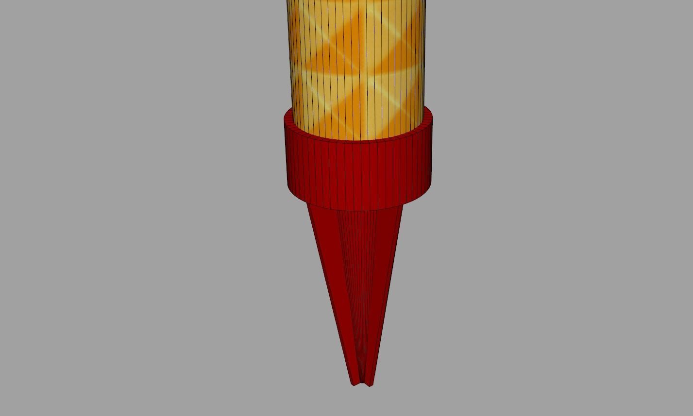 Cake Sparkler 3D model_7