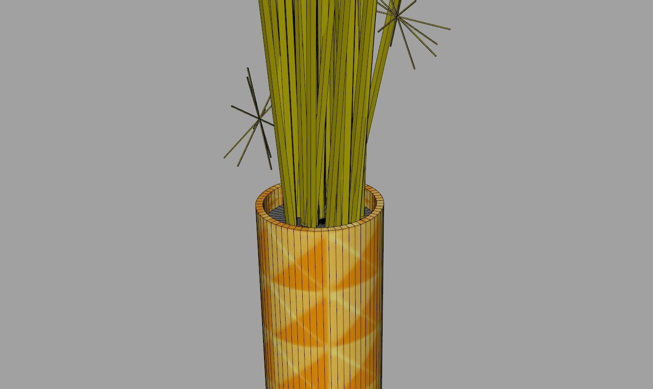 Cake Sparkler 3D model_8