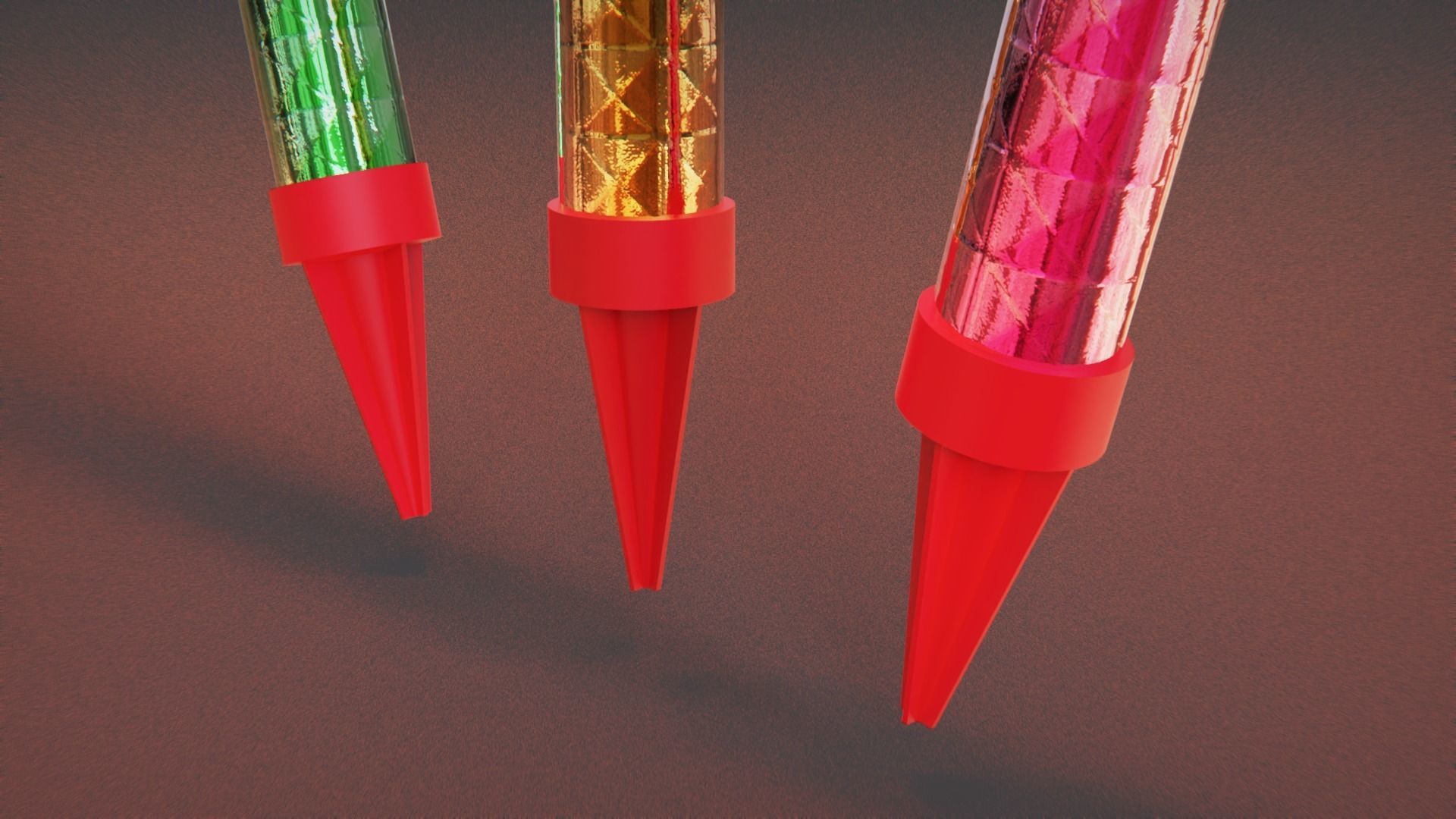 Cake Sparkler 3D model_4