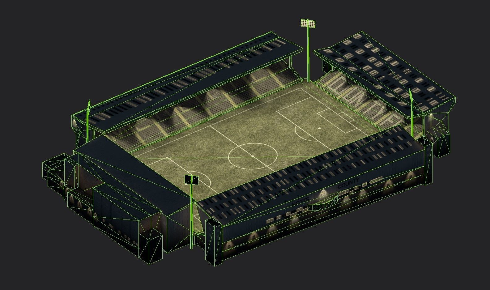 Meadow Lane Low-poly 3D model_12