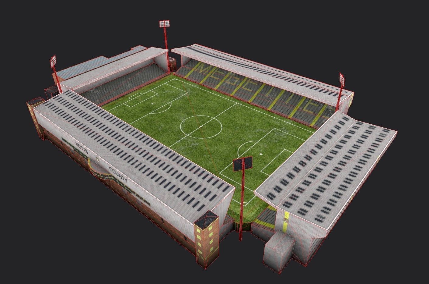 Meadow Lane Low-poly 3D model_4