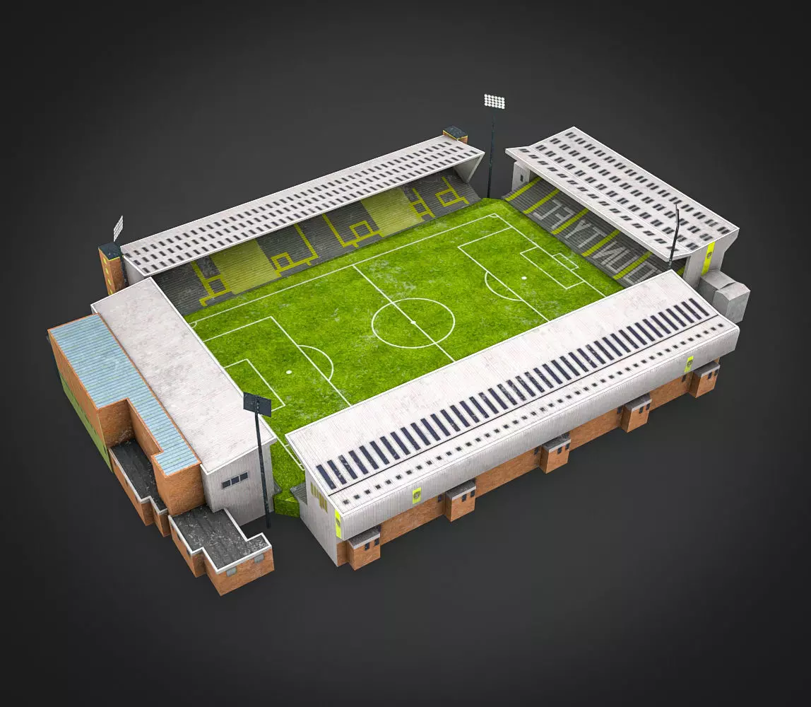 Meadow Lane Low-poly 3D model_0