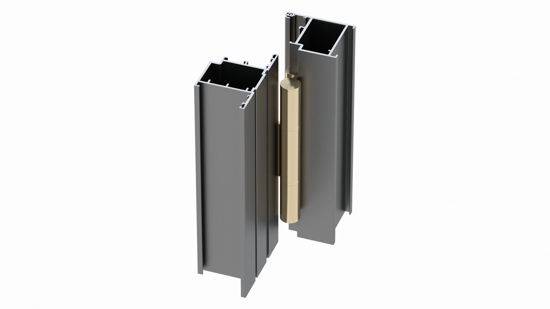 Aluminium Door Hinge 3D model_2