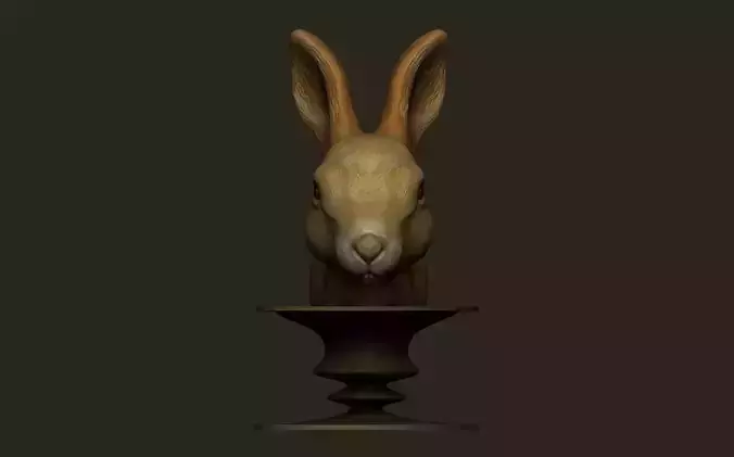 Rabbit Head 3D print model