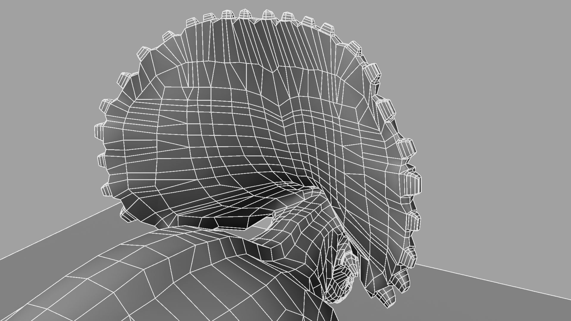 Triceratops dinosaur 3D model_29