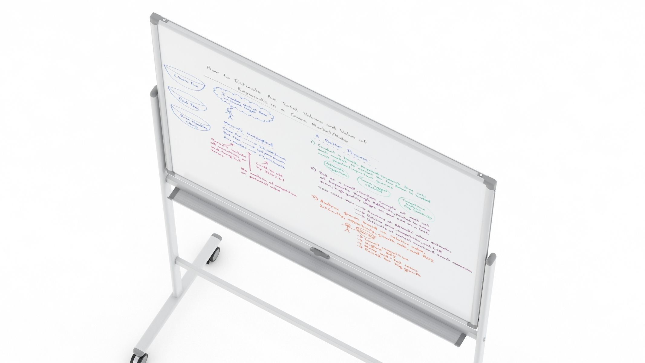 Whiteboard with Rolling 3D model_16