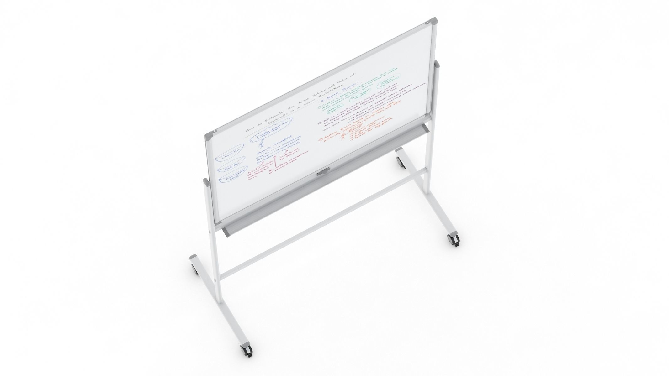 Whiteboard with Rolling 3D model_7