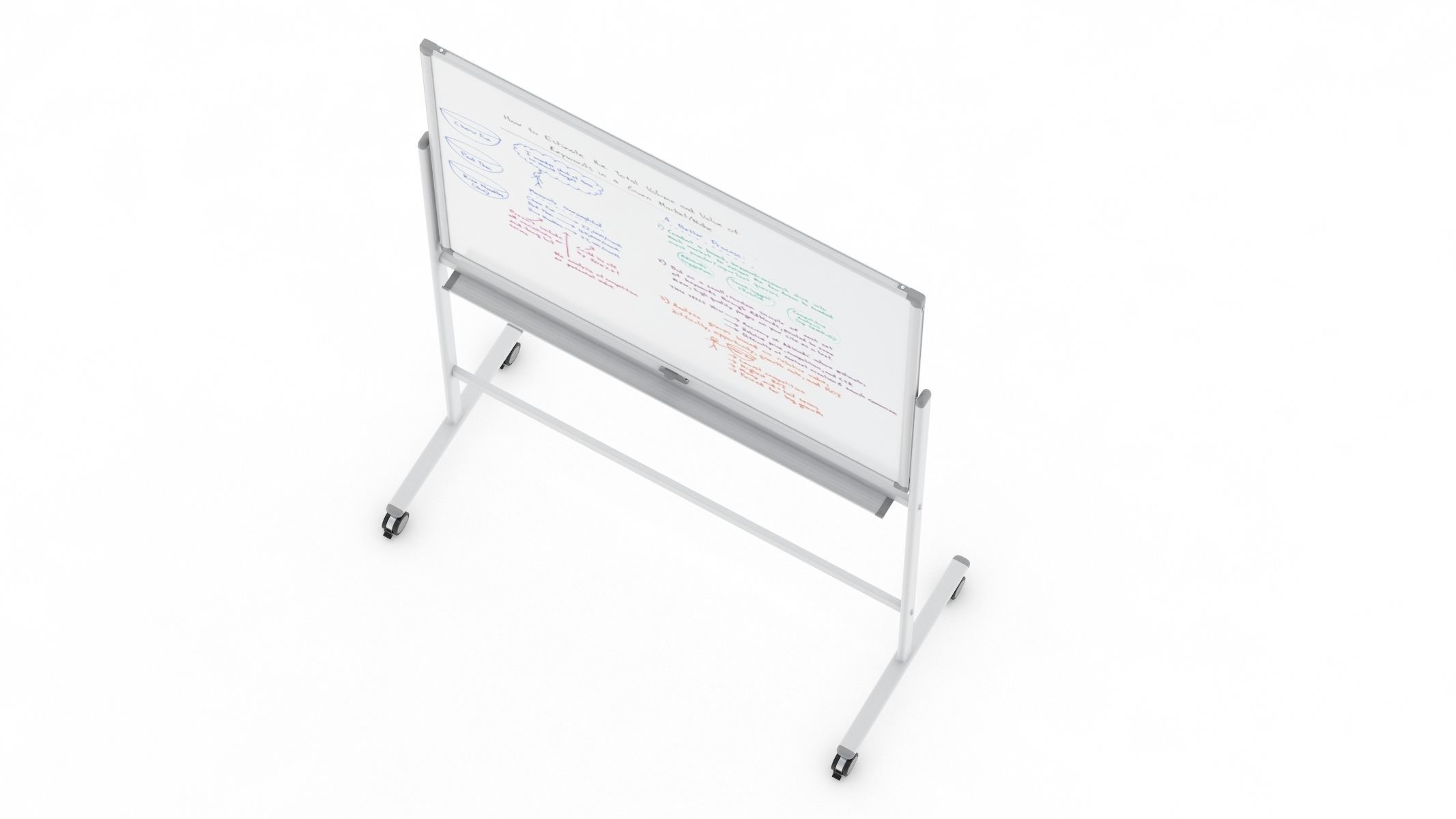 Whiteboard with Rolling 3D model_6