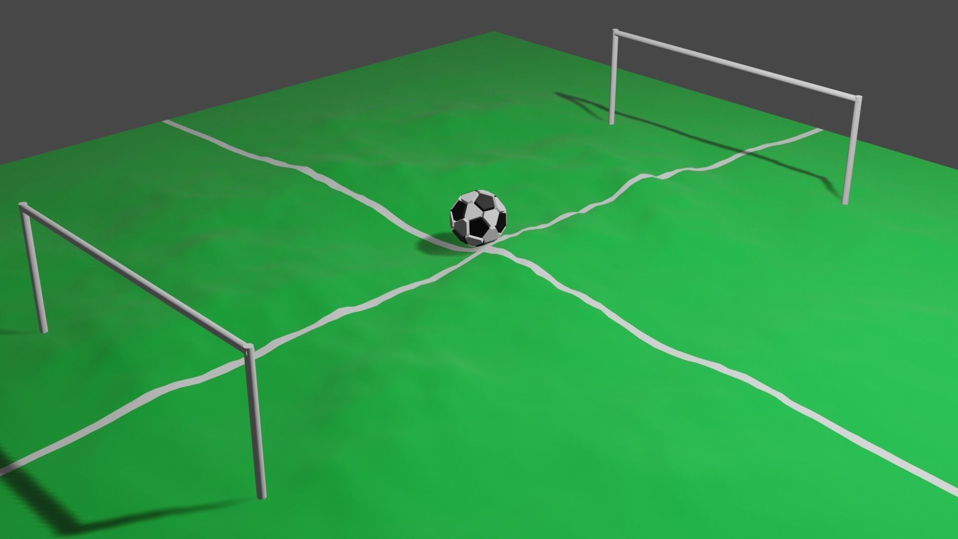 3d model of small football court 3D model CGTrader