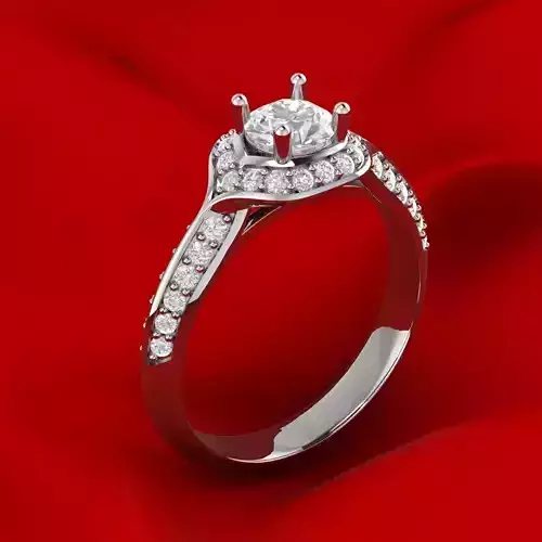 Unique MAMJAN engagement ring