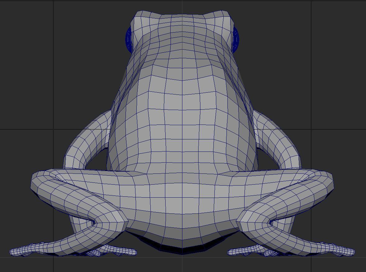 Yellow banded Bumblebee poison dart frog Dendrobates leucomelas 3D model_6