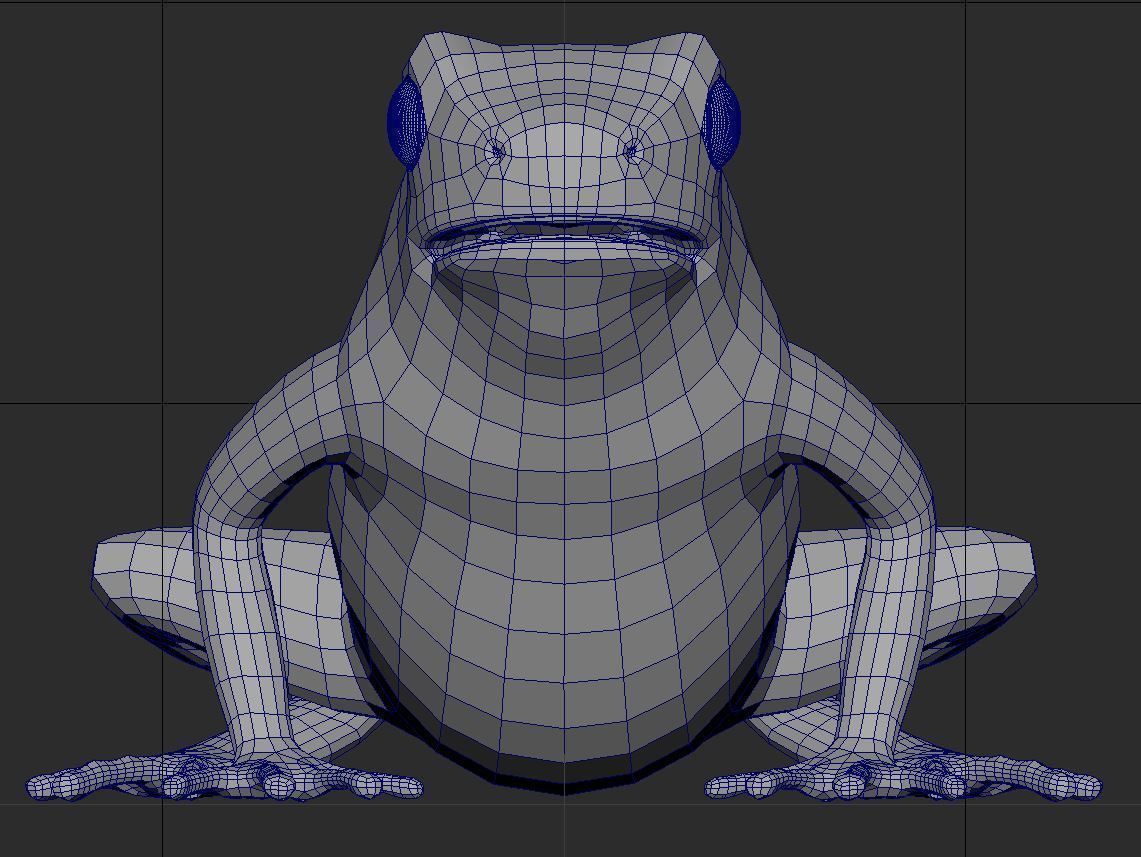 Yellow banded Bumblebee poison dart frog Dendrobates leucomelas 3D model_8