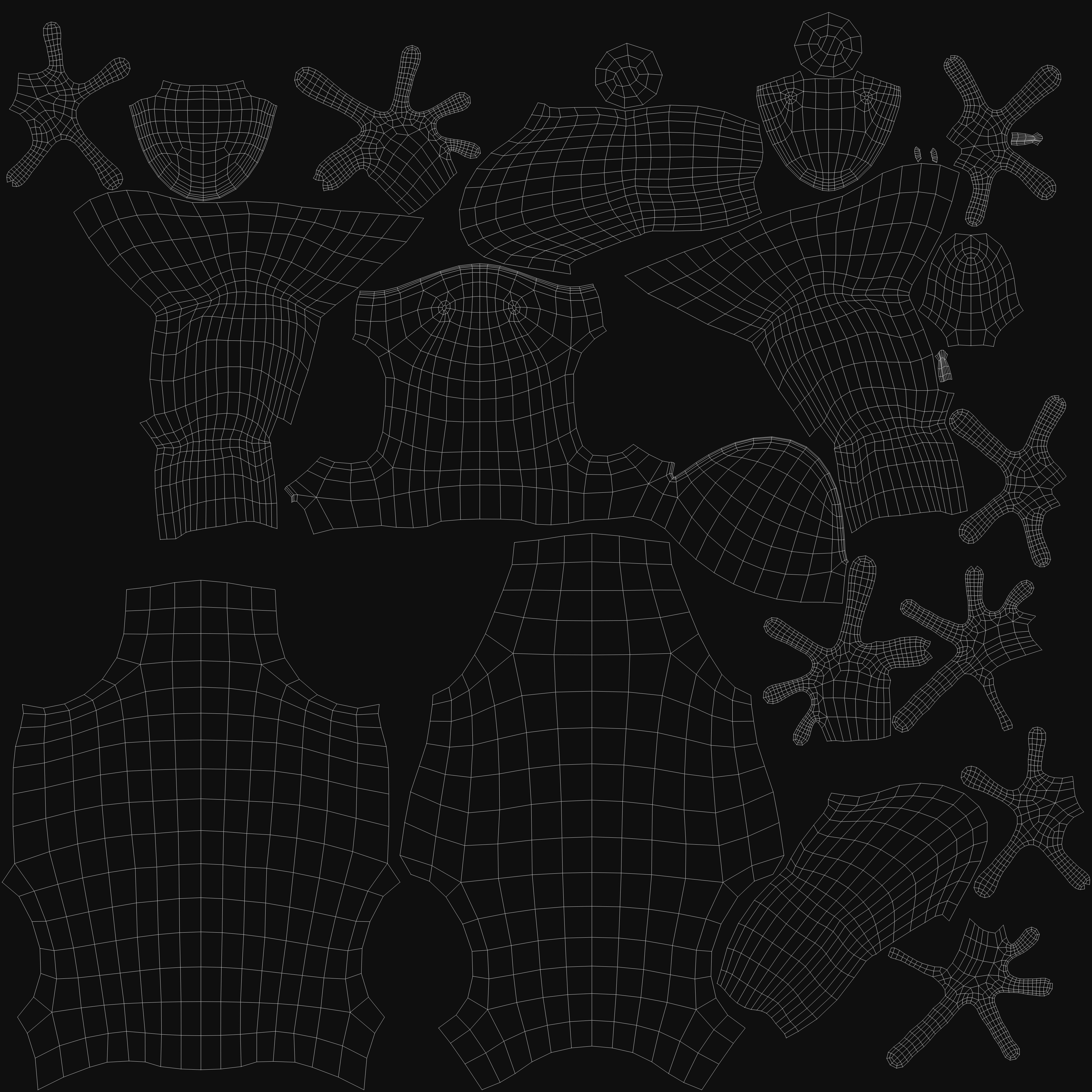 Yellow banded Bumblebee poison dart frog Dendrobates leucomelas 3D model_5