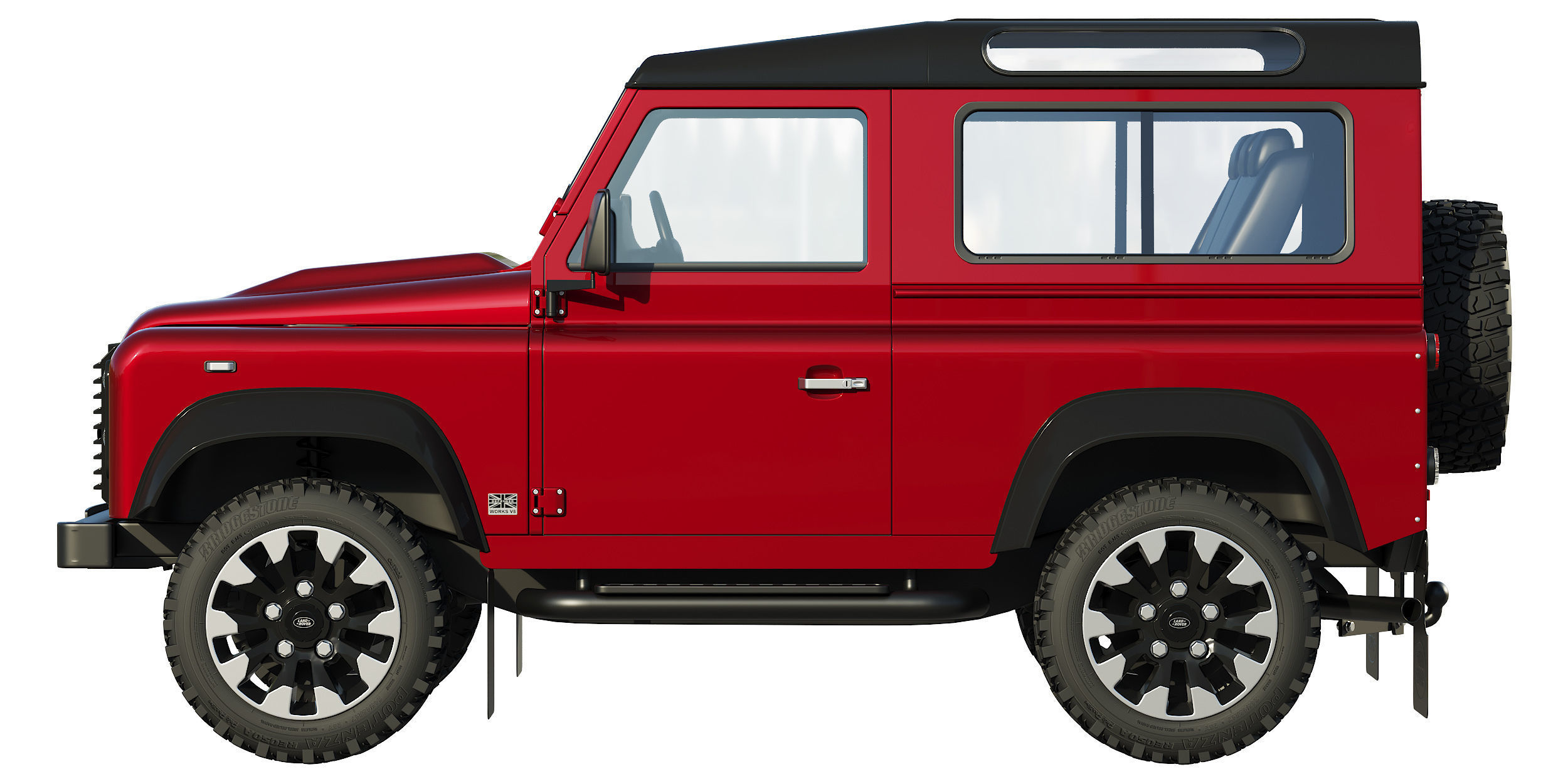 Land Rover Defender Works V8 3D model_5