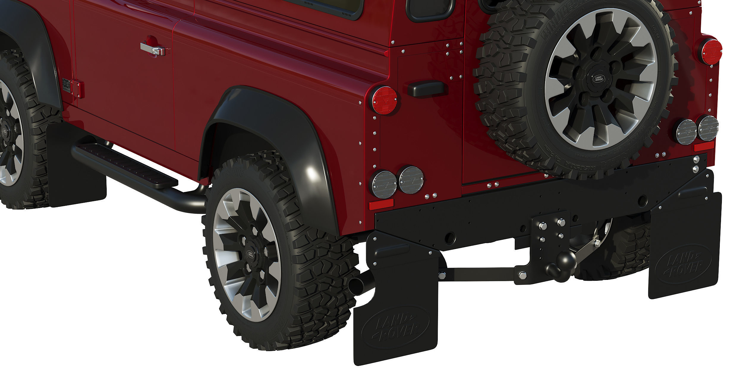 Land Rover Defender Works V8 3D model_11