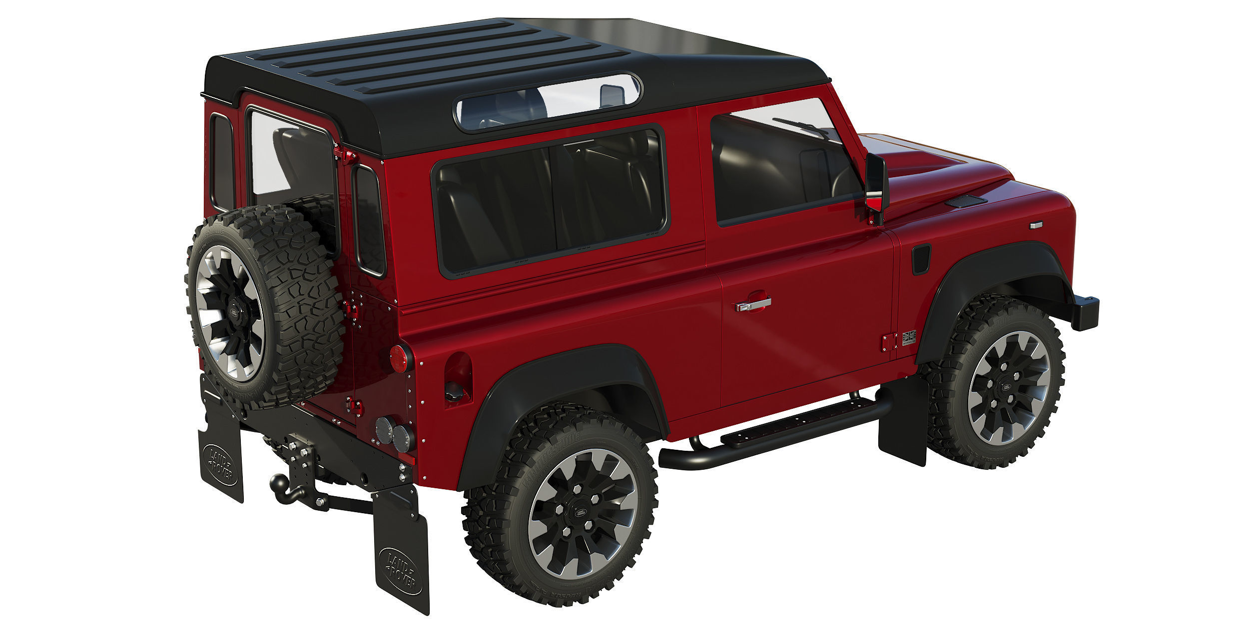 Land Rover Defender Works V8 3D model_4