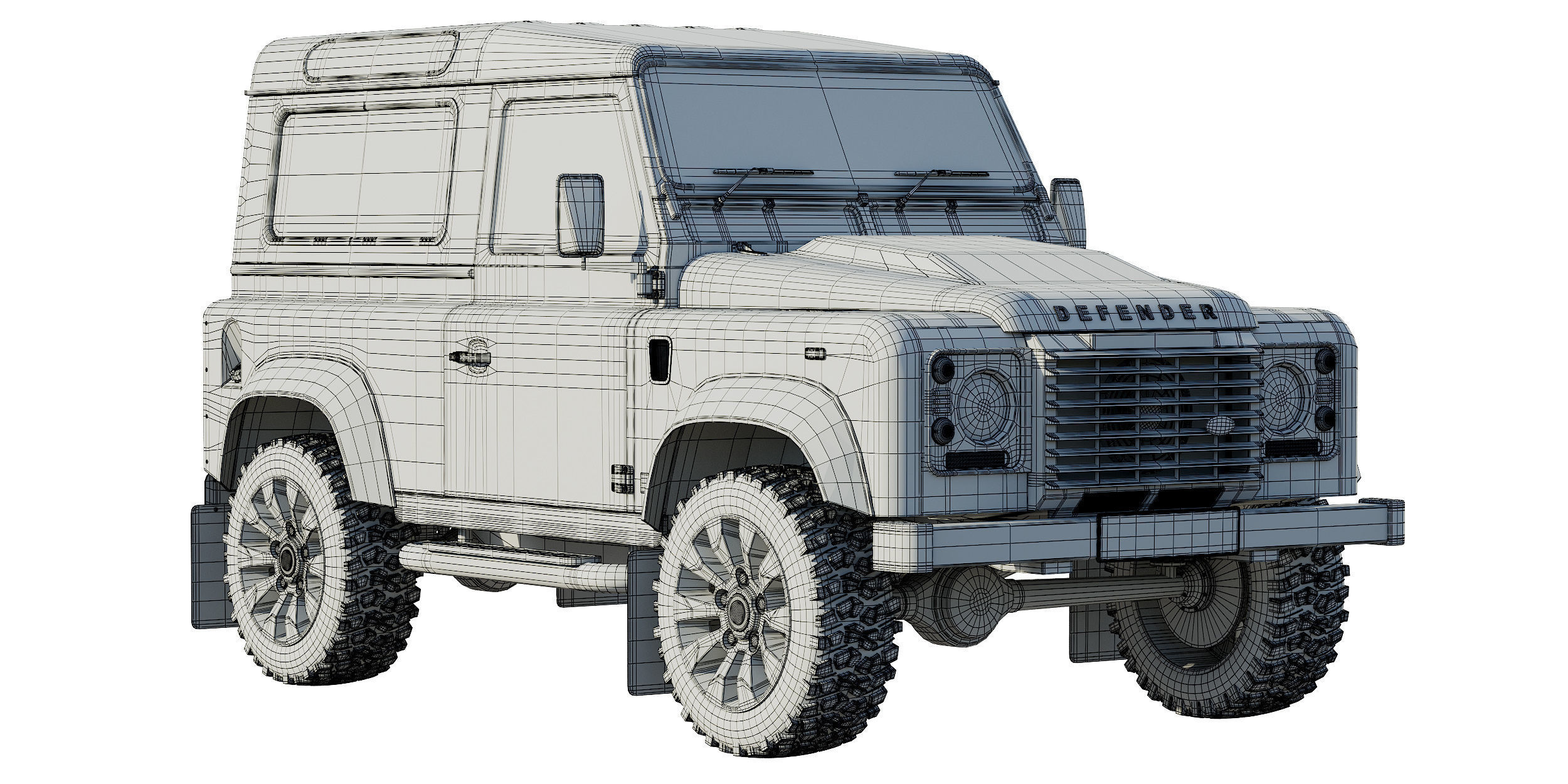 Land Rover Defender Works V8 3D model_14