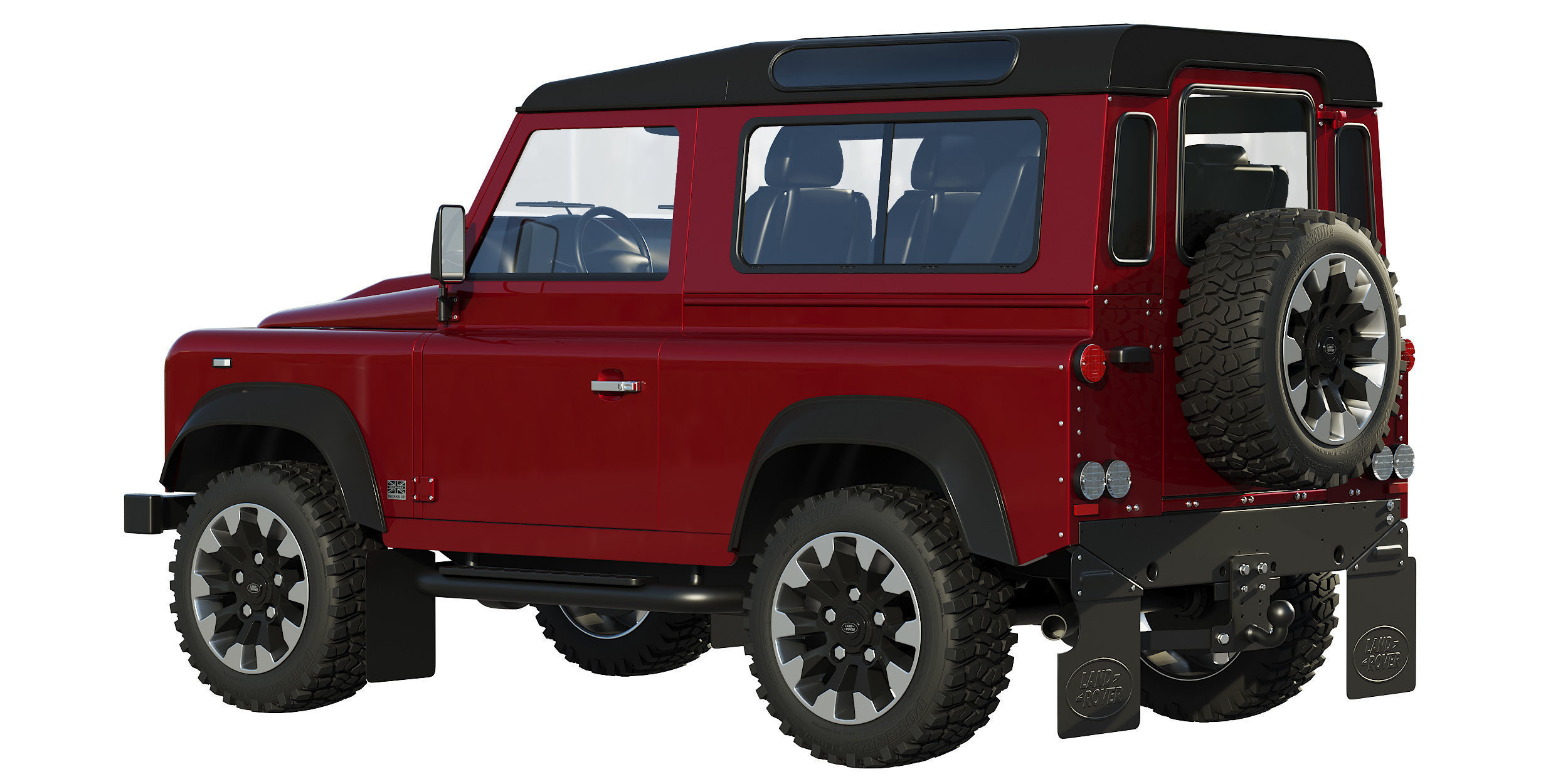 Land Rover Defender Works V8 3D model_2