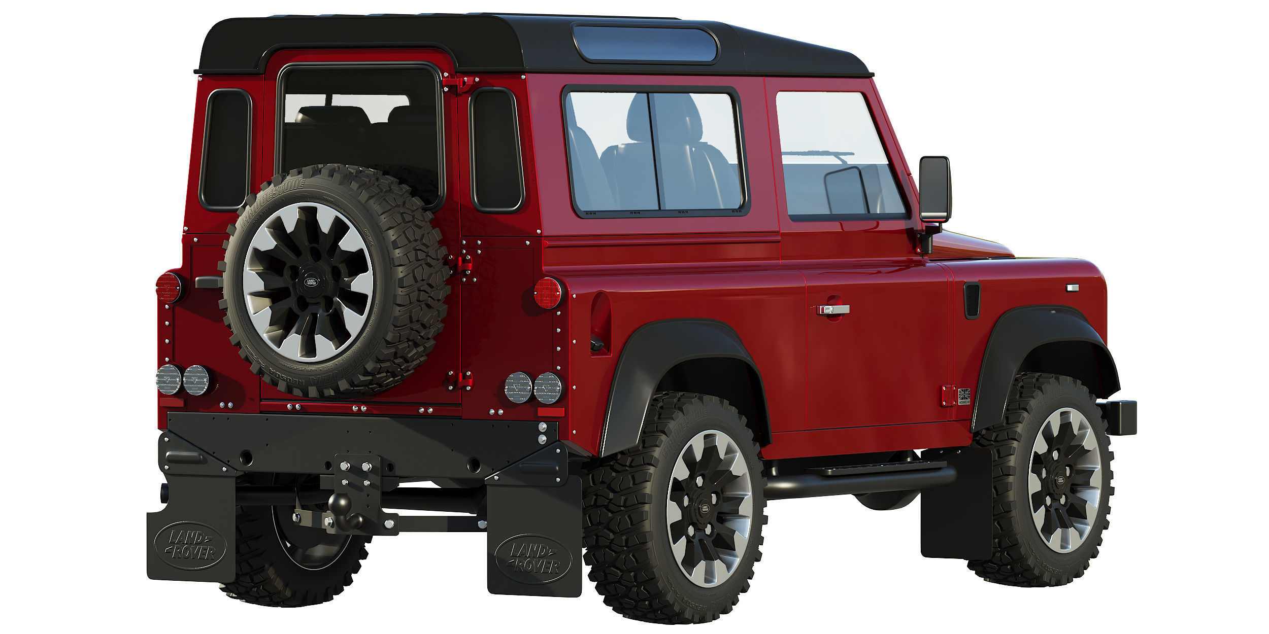 Land Rover Defender Works V8 3D model_3