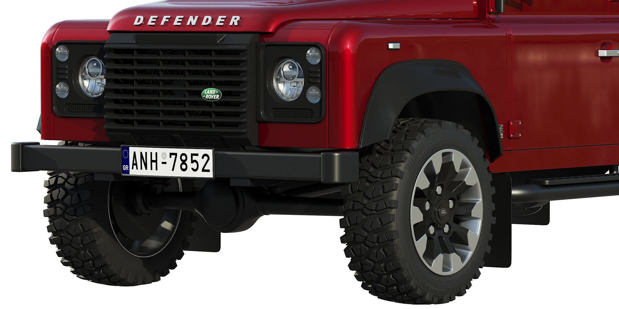 Land Rover Defender Works V8 3D model_9
