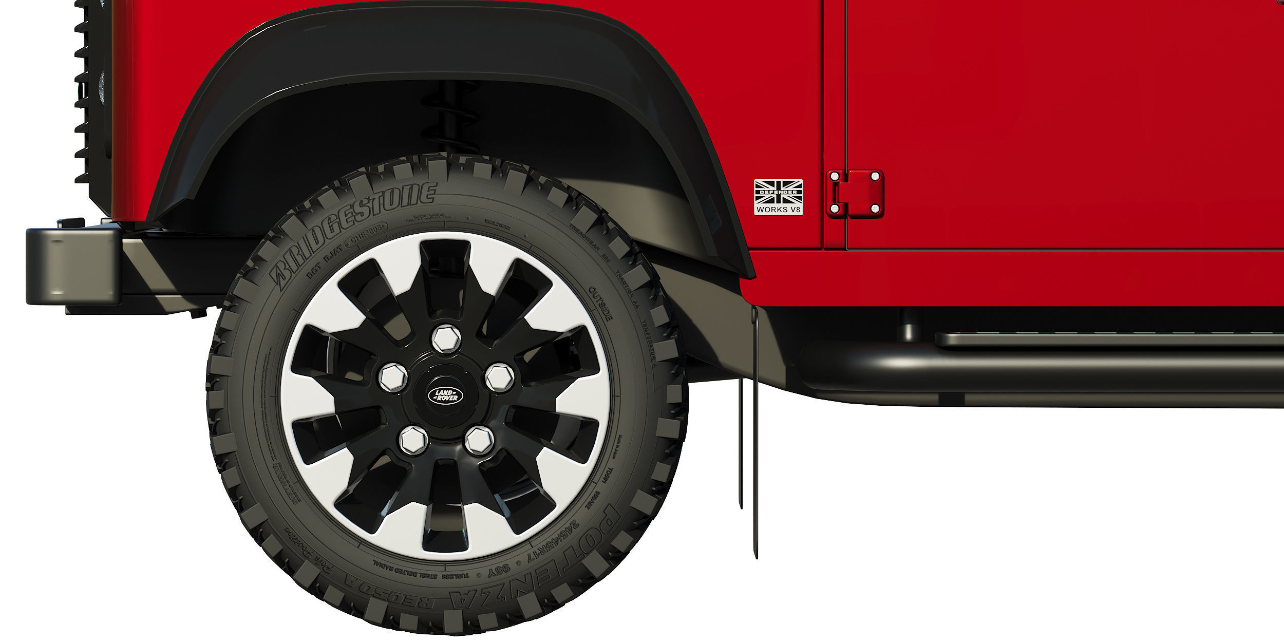 Land Rover Defender Works V8 3D model_10