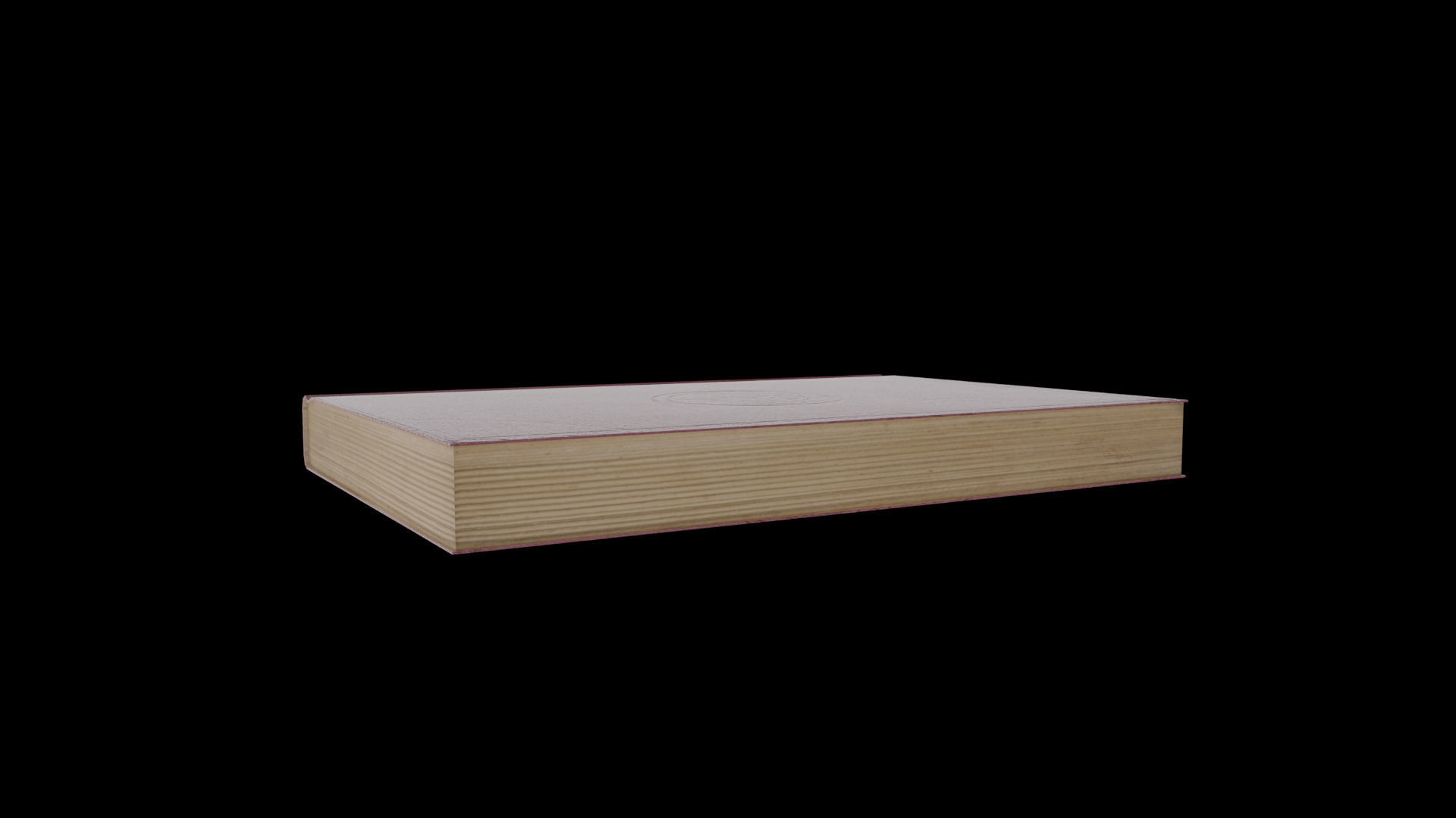 Diary maroon book Free low-poly 3D model_3