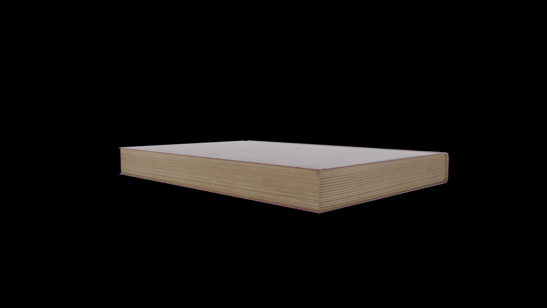 Diary maroon book Free low-poly 3D model_5