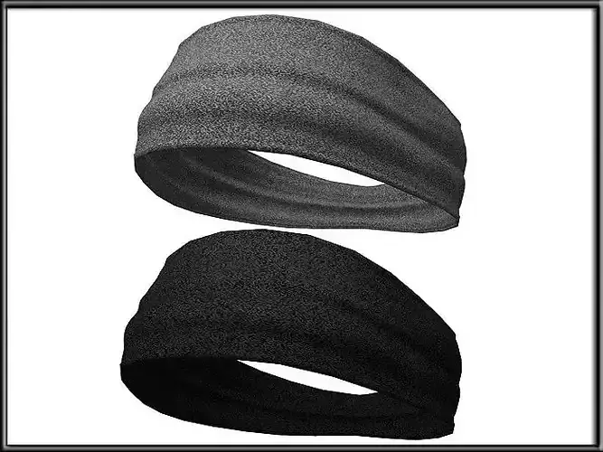 Cloth Headband Low-poly 3D model