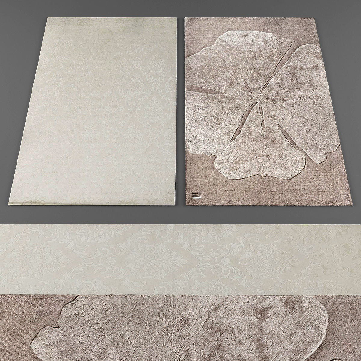 Rugs collection 095 Low-poly 3D model_1