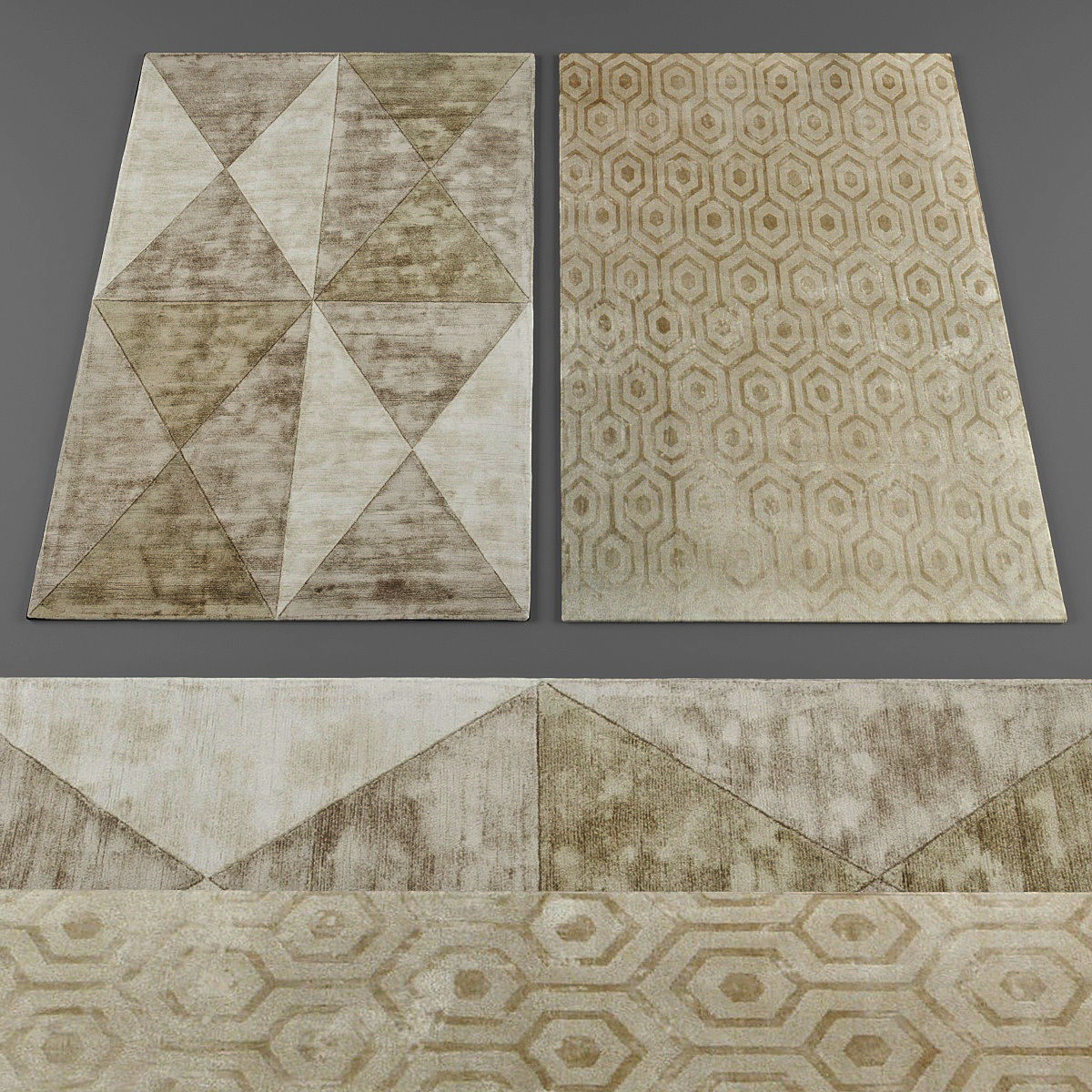 Rugs collection 095 Low-poly 3D model_2