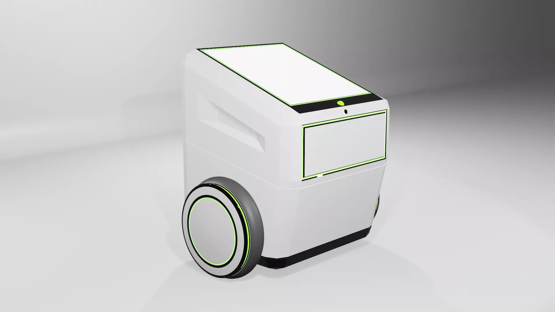 Robot Service Low-poly 3D model