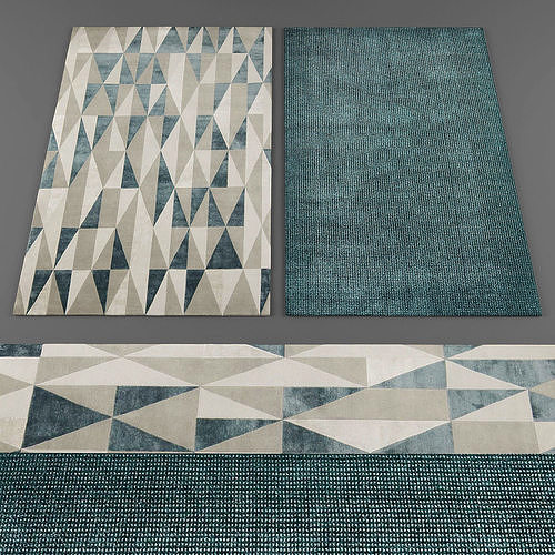 Rugs collection 097 Low-poly 3D model