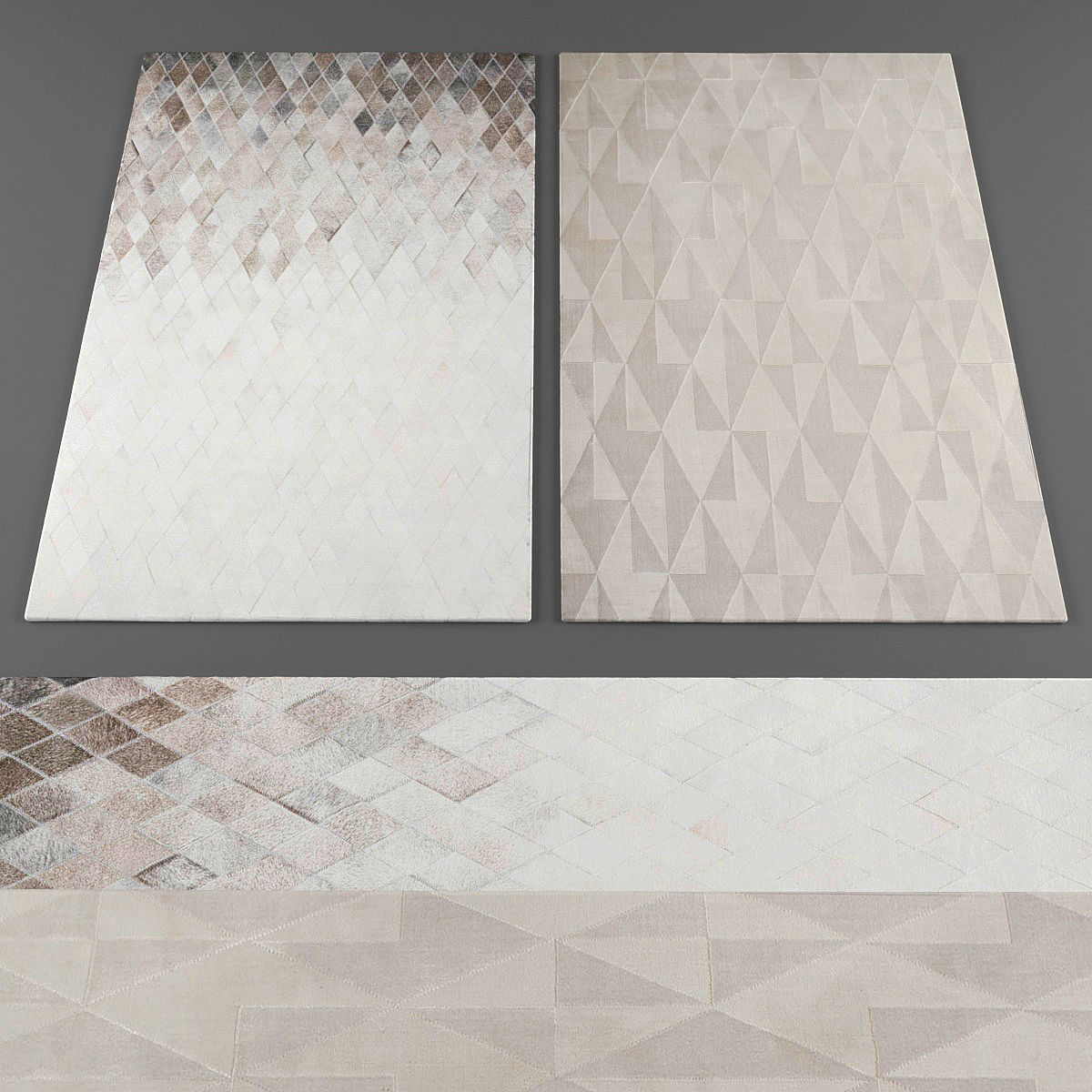 Rugs collection 101 Low-poly 3D model_1